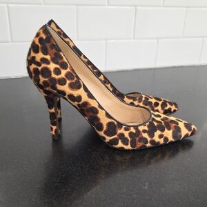 Nine West Calf Hair Leopard Print Heels